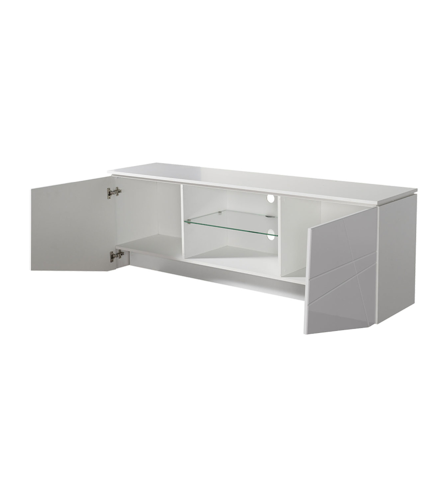 MOBILE TV "MALAGA" BIANCO, 168,5X39,5X57 CM